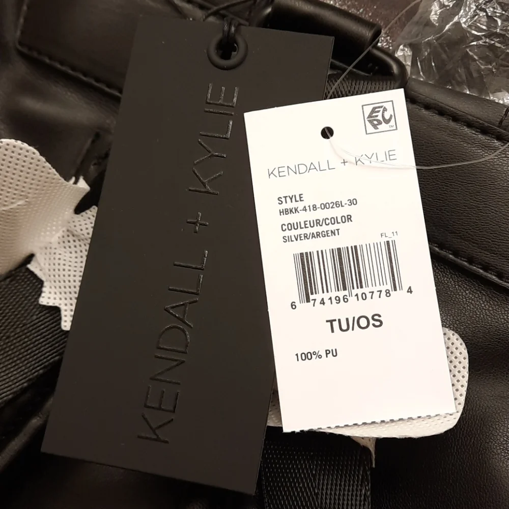 NWT, Kendall + Kylie Metallic Lex Foiled Backpack